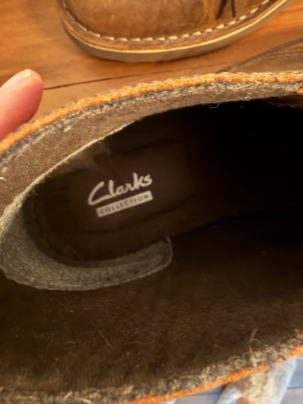 Clarks Women’s  Dark Brown Leather Chukka Boots - Picture 5 of 8